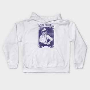 Leon Russell /// Retro Vintage Faded Look Fan Art Design Kids Hoodie